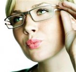 Woman with glasses