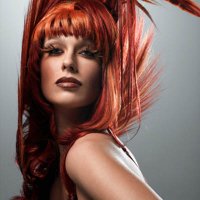 red hair color girl