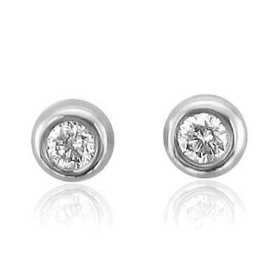diamond earrings with silver