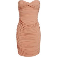 strapless-ruched-dress