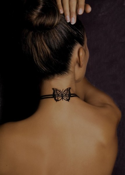 small neck tattoos. that you want a tattoo.