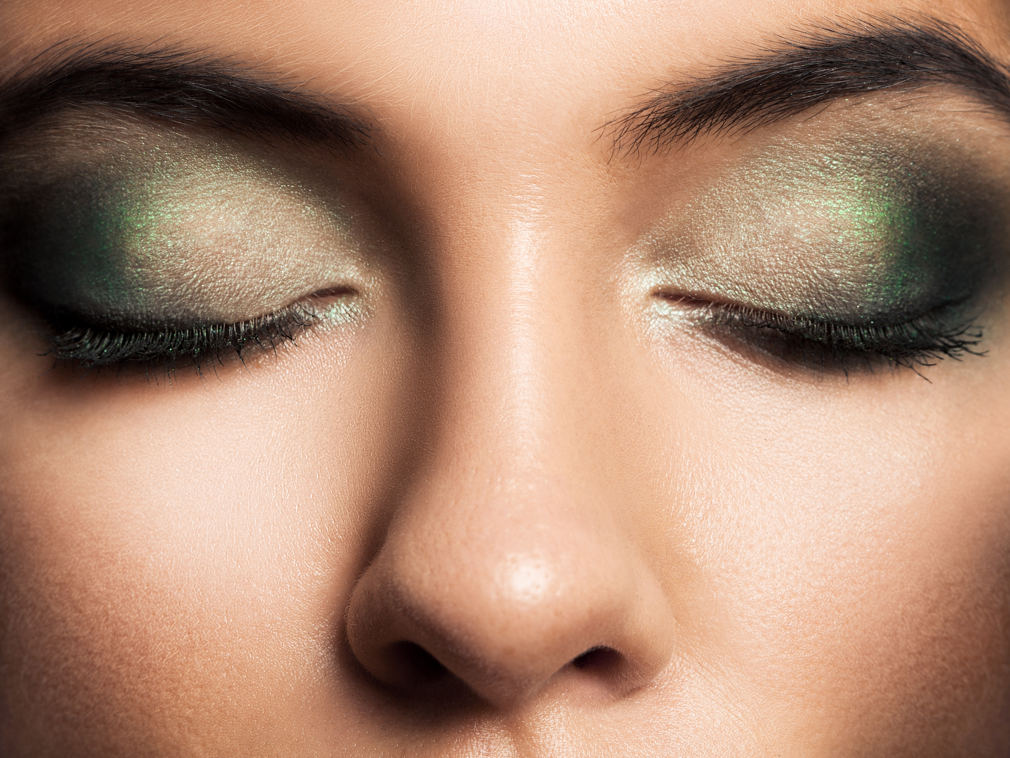 Eye Makeup. Beautiful Eyes Retro Style Make-up. Holiday Makeup detail. Eyeliner