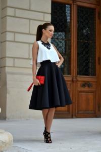 Black and white outfit
