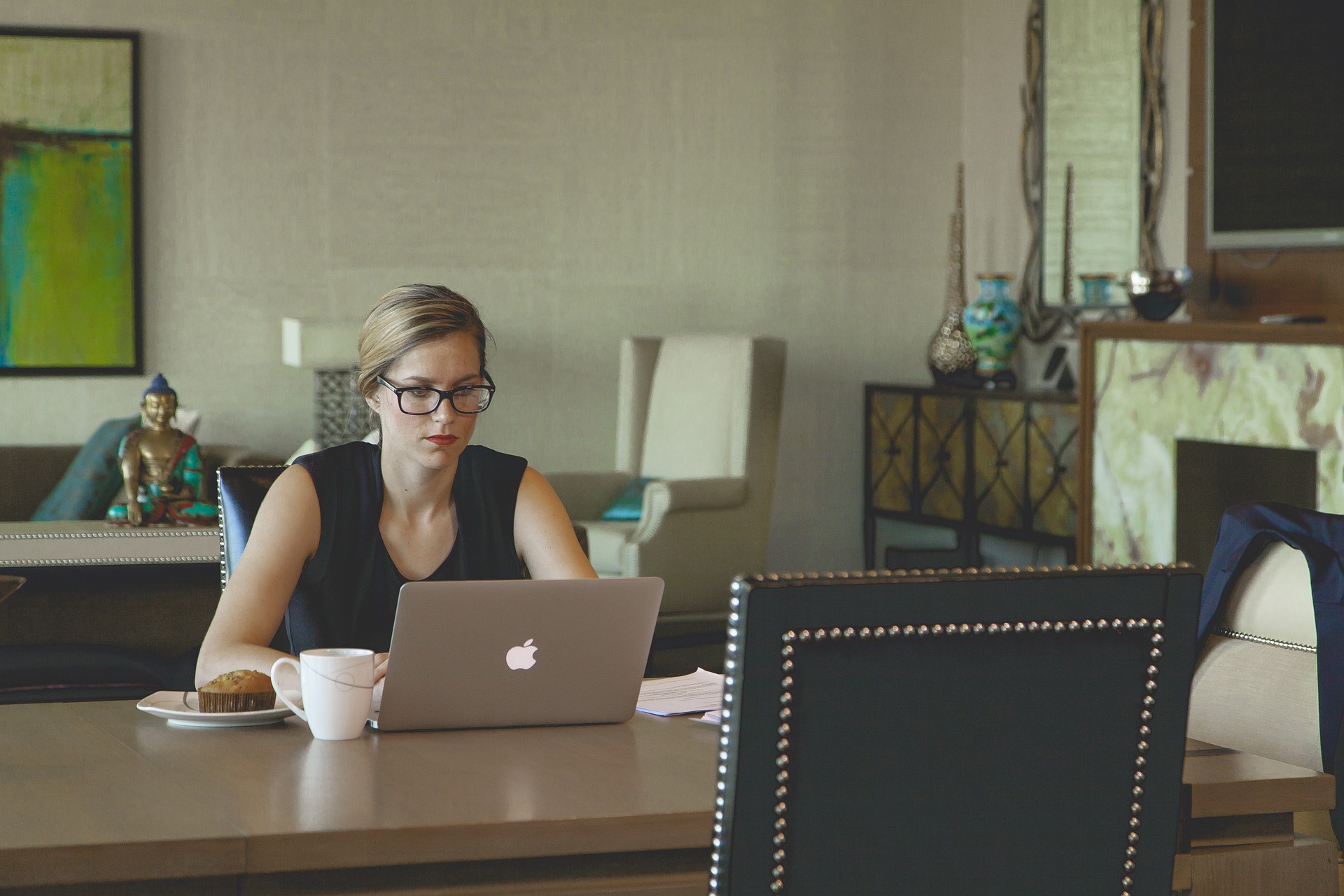Woman at desk