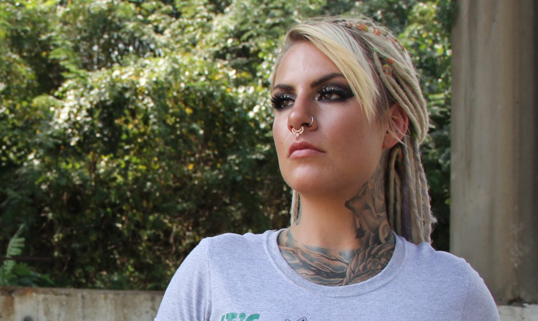 nose piercings and tatoo