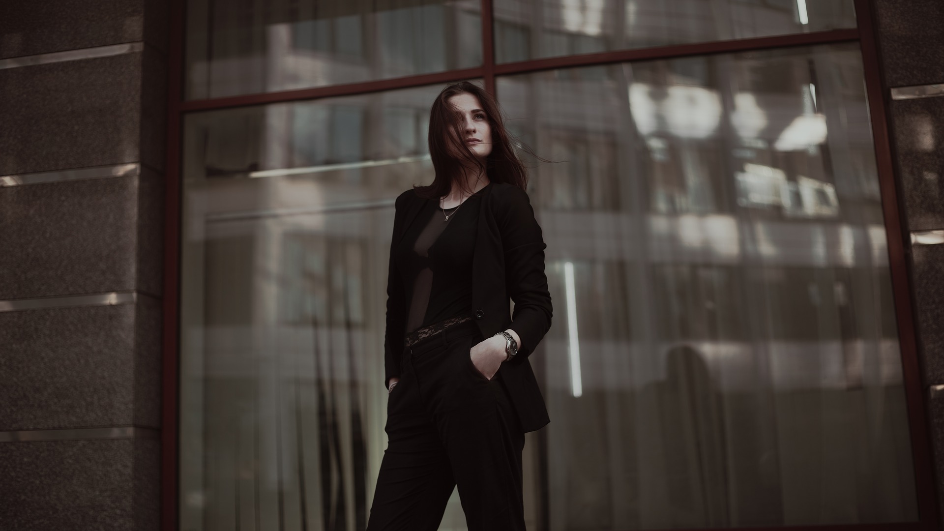 business lady in pants